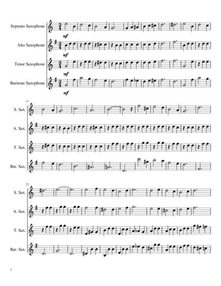 Let Me Call You Sweetheart For Saxophone Quartet Page 2