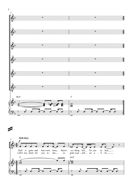 Let Me Entertain You Ssaat Choir With Piano Page 2