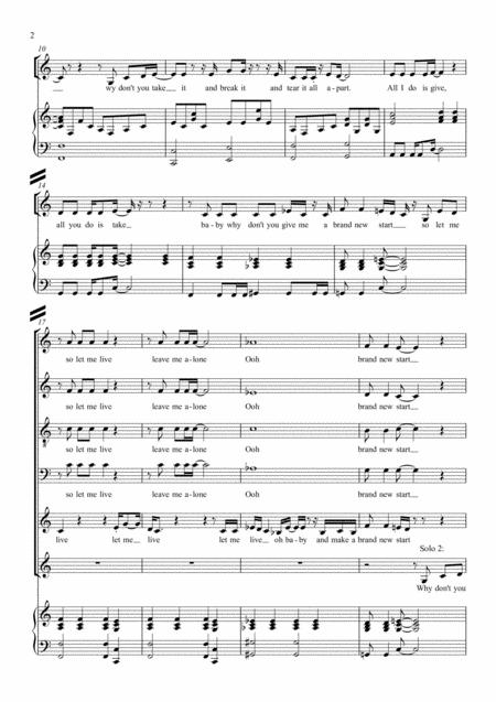 Let Me Live For Satb Choir 2 Soloists Page 2