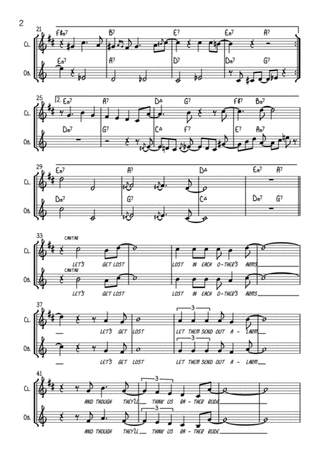 Lets Get Lost Oboe And Clarinet Page 2