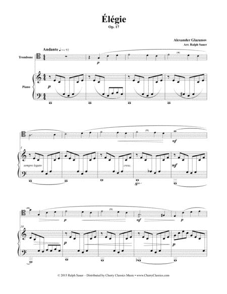 Lgie Opus 17 For Trombone Piano Page 2