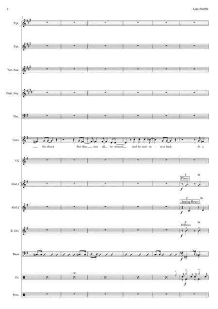 Lido Shuffle Vocal With Studio Band 5 Horns Key Of G To Bb Page 2