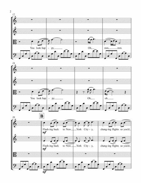 Lie To Me By 5 Seconds Of Summer For String Quartet Page 2