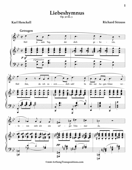 Liebeshymnus Op 32 No 3 B Flat Major Page 2