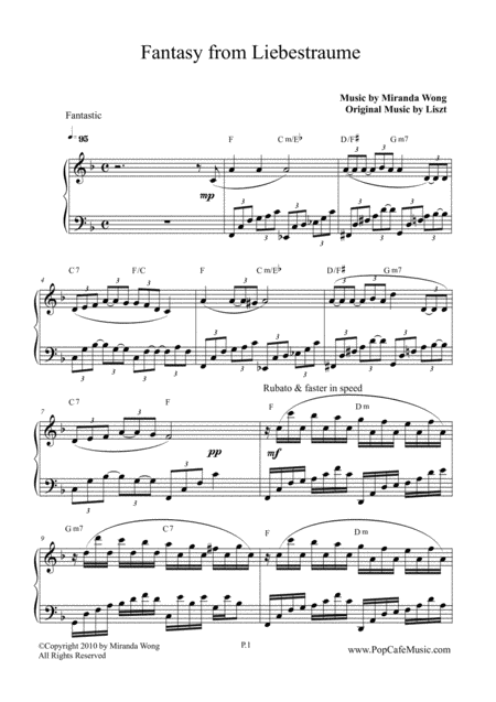 Liebestraum Dreams Of Love Fantasy From Liebestraume For Piano Solo Page 2