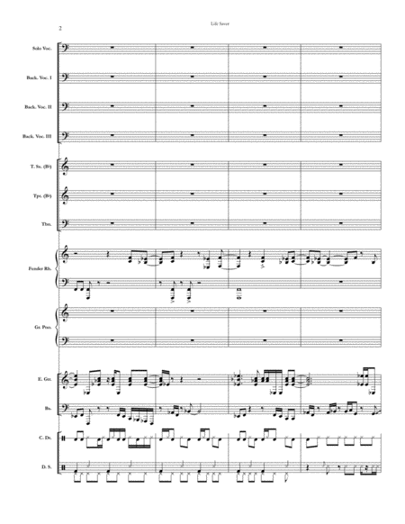 Life Saver Chicago Full Score Set Of Parts Page 2