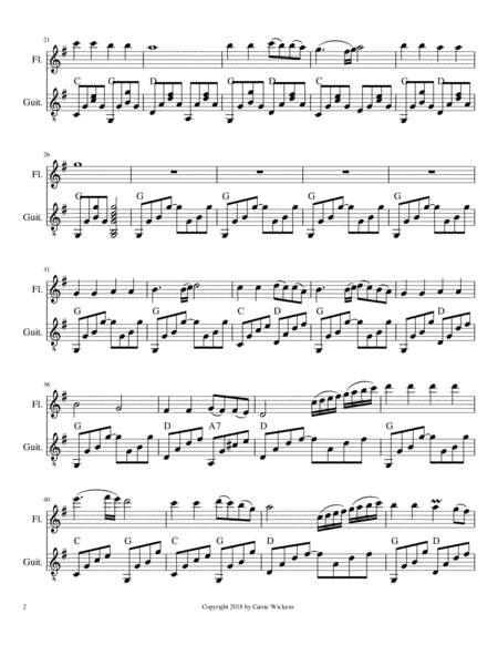 Like A River Glorious Flute Solo With Guitar Accompaniment Page 2