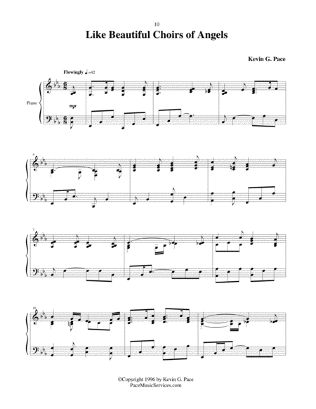 Like Beautiful Choirs Of Angels Original Piano Solo Prelude Page 2