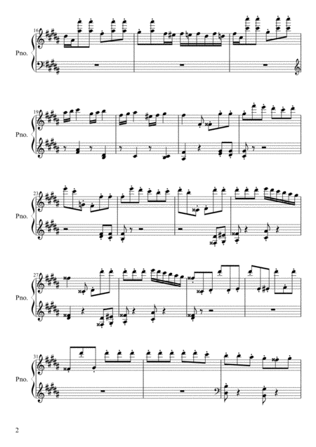 Liszt La Campanella Easy Piano Page 2