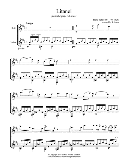Litanei For Flute And Guitar Page 2