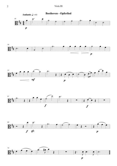 Litte Song Suite For Five Violas Viola 3 Page 2