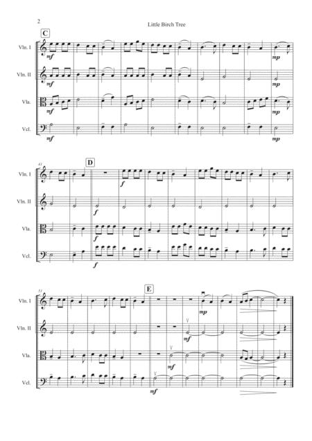 Little Birch Tree String Quartet Page 2