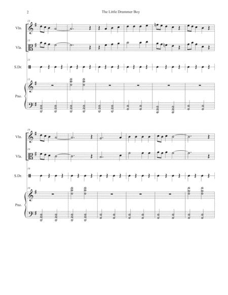 Little Drummer Boy Duet For Violin And Viola Page 2