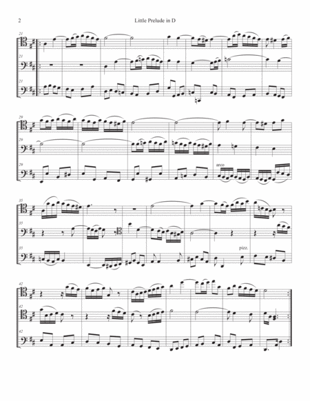 Little Prelude In D By Bach For Cello Trio Page 2