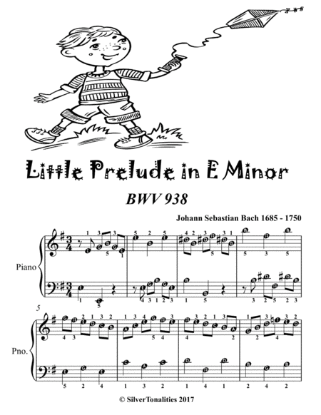Little Prelude In E Minor Bwv 938 Easiest Piano Sheet Music Tadpole Edition Page 2