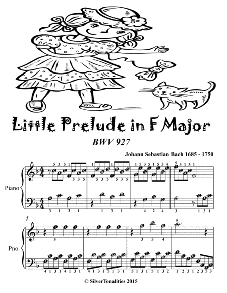 Little Prelude In F Major Bwv 927 Easiest Piano Sheet Music Tadpole Edition Page 2