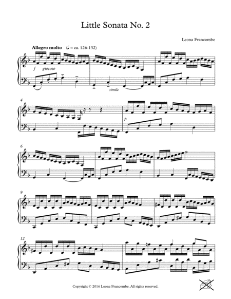 Little Sonata No 2 Page 2