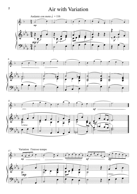 Little Suite For Clarinet In B Flat And Piano Page 2