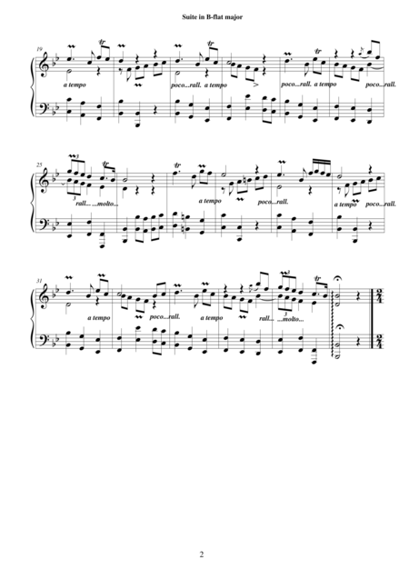 Little Suite In B Flat Bach W F Piano Solo Version Page 2