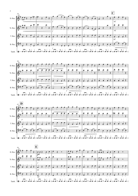 Little Tango For Beginning Recorder Quartet Page 2