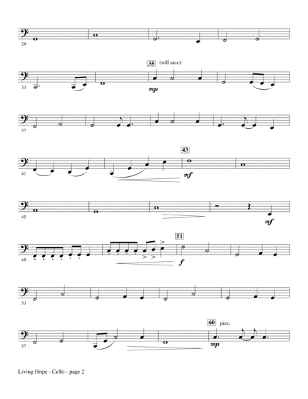 Living Hope Arr Joseph M Martin Cello Page 2