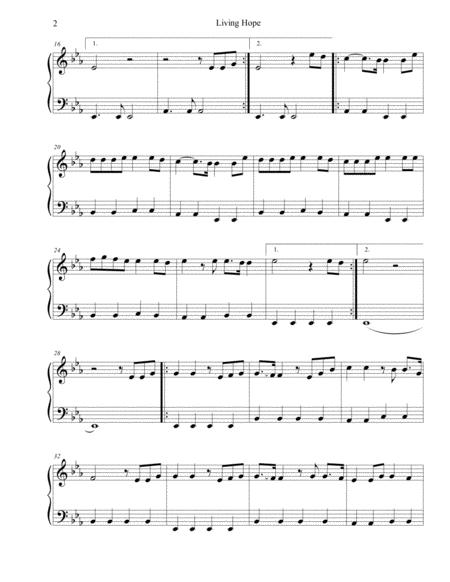 Living Hope Phil Wickham Sheet Music Easy Piano Page 2