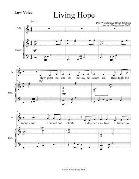 Living Hope Vocal Solo For Low Voice Page 2