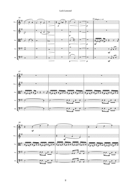 Loch Lomond A Tone Poem For String Orchestra Score Page 2