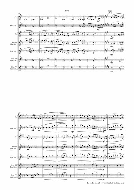 Loch Lomond Celtic Traditional Saxophone Trio Page 2