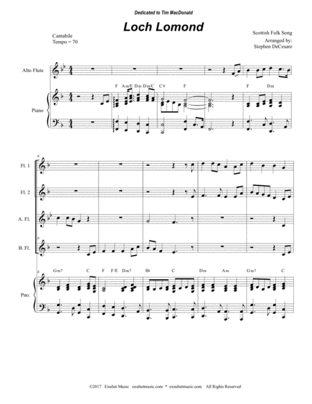 Loch Lomond For Flute Choir Page 2