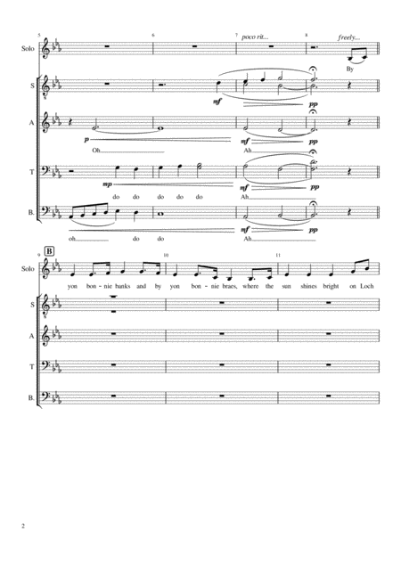 Loch Lomond Satb Page 2