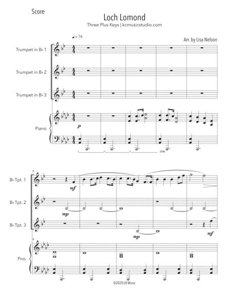 Loch Lomond Trumpet Trio With Piano Accompaniment Page 2