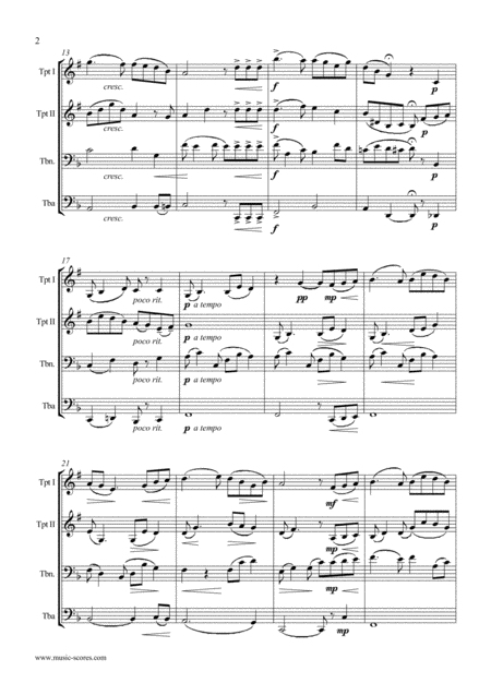 Londonderry Air Brass Quartet Page 2