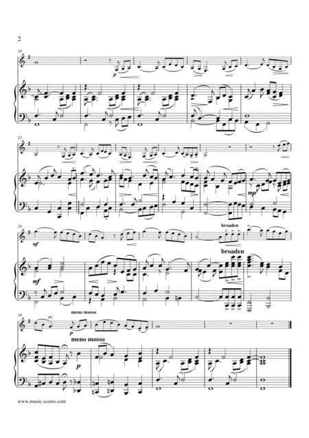 Londonderry Air Clarinet Piano Page 2