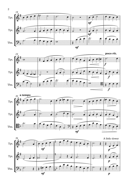 Londonderry Air For Brass Trio Page 2