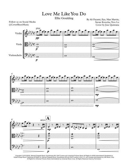 Love Me Like You Do String Trio Page 2