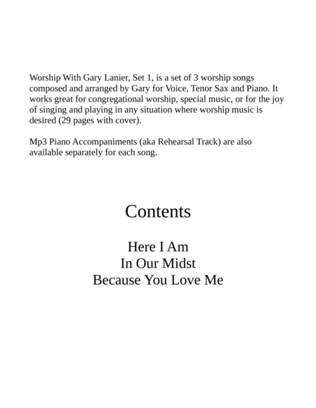 Love Me Now Allen Music Tenor Saxophone Page 2