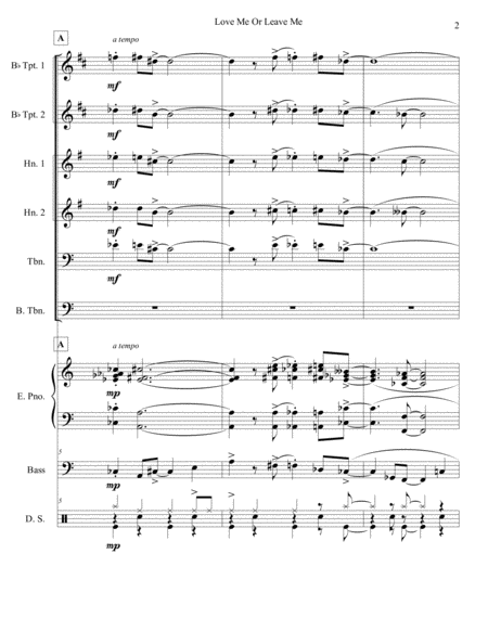 Love Me Or Leave Me Brass Sextet Page 2