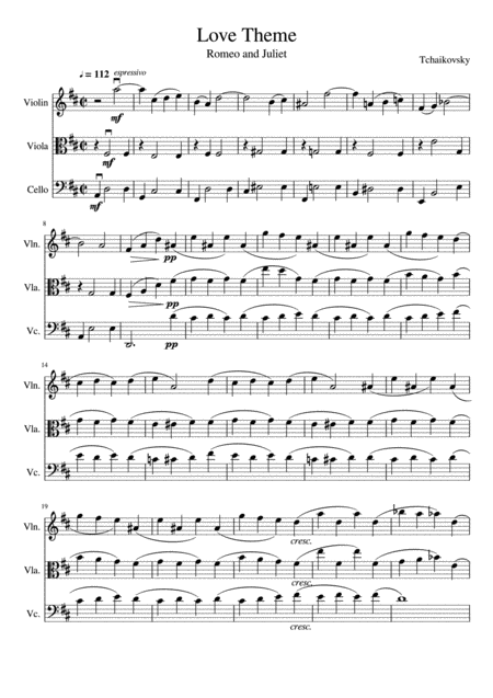 Love Theme From Romeo And Juliet String Trio Page 2