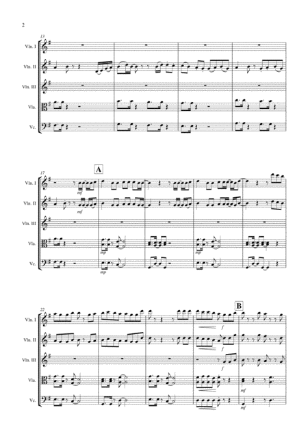 Love Yourself For String Quintet Page 2