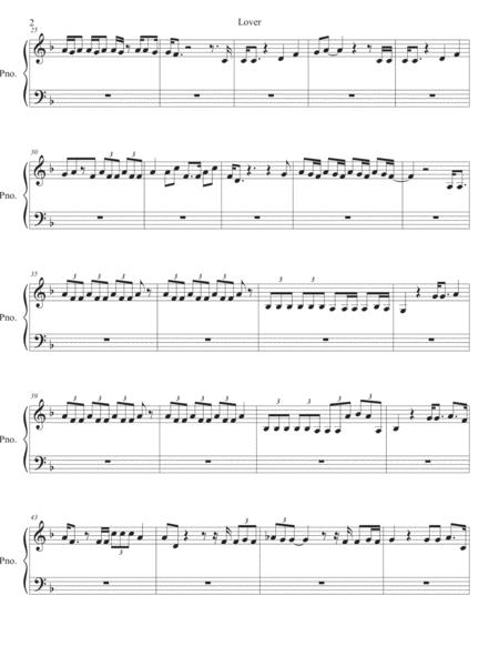 Lover Piano Page 2