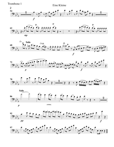Low Brass Eine Kleine Nachtmusik Set Of Parts Page 2