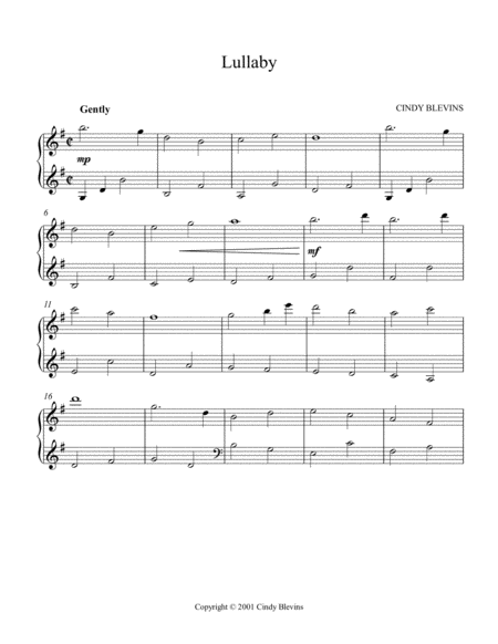 Lullaby An Original Solo For Lap Harp From My Book Lap Harp Compendium Page 2