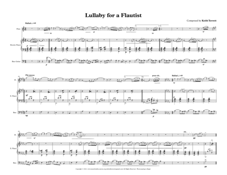 Lullaby For Flute Piano Double Bass Page 2