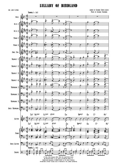 Lullaby Of Birdland Big Band Vocal Page 2