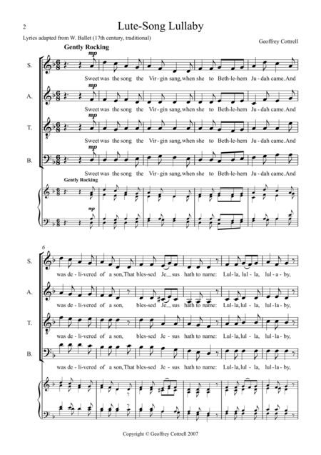 Lute Song Lullaby Page 2