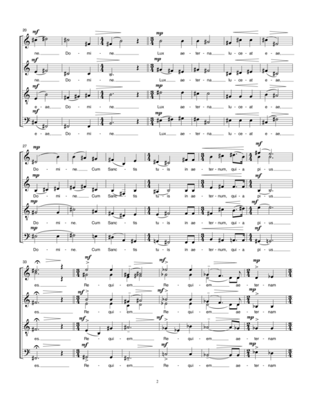 Lux Aeterna I Ii Iii Iv V 2000 2010 For Satb A Cappella Chorus Full Score Page 2