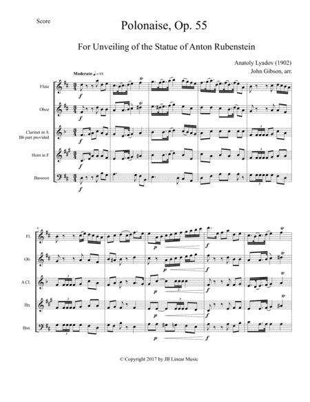 Lyadov Polonaise For Woodwind Quintet Page 2