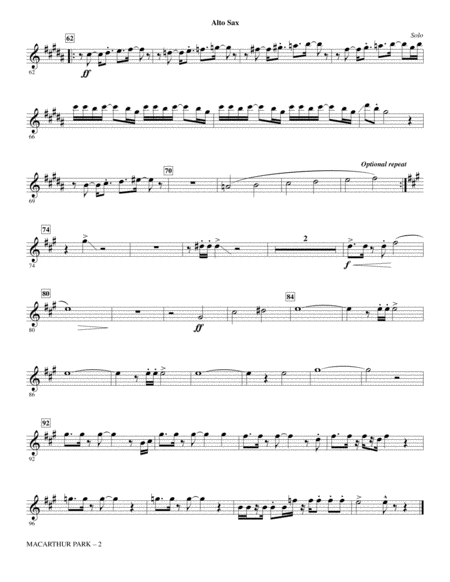 Macarthur Park Arr Mark Brymer Alto Sax Page 2