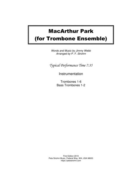 Macarthur Park Trombone Ensemble Score And Parts Page 2